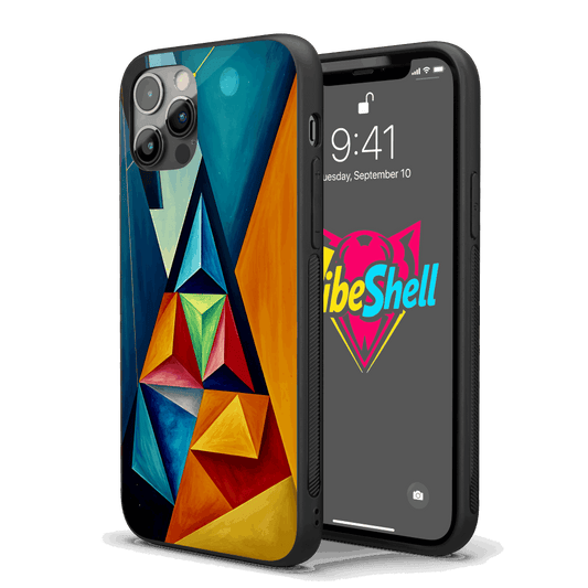 Shapes Abstract iPhone Case – Stylish, Protective Case from VibeShell