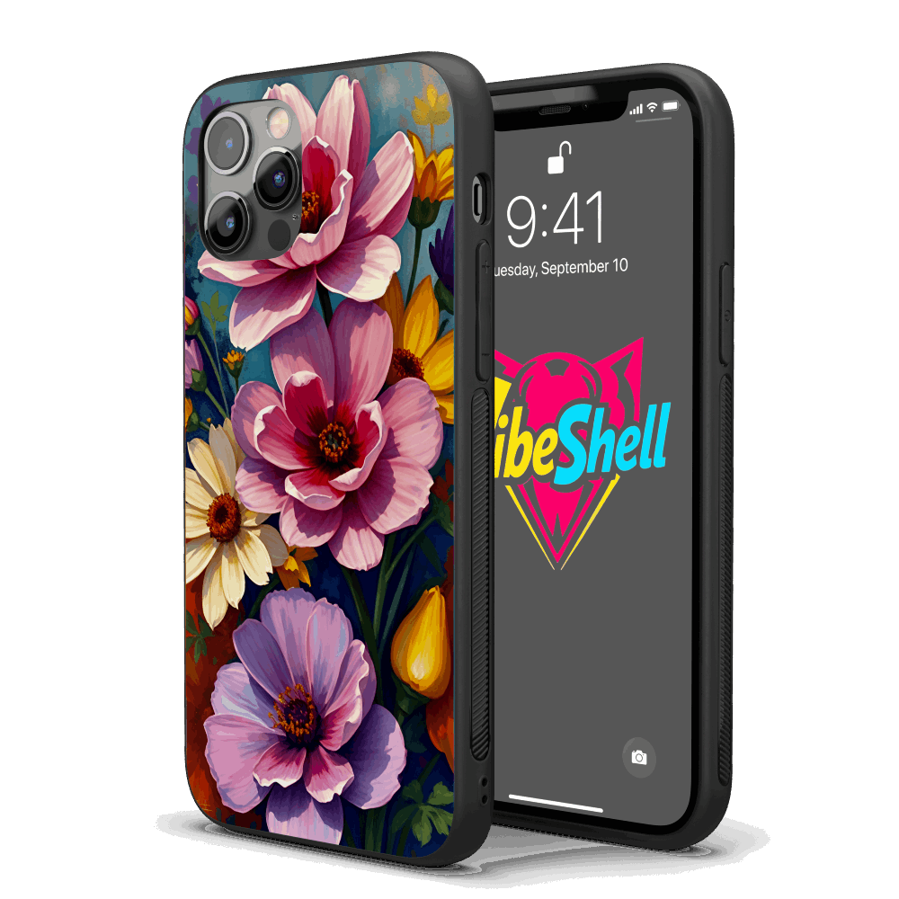 Flowers Abstract iPhone Case – Stylish, Protective Case from VibeShell
