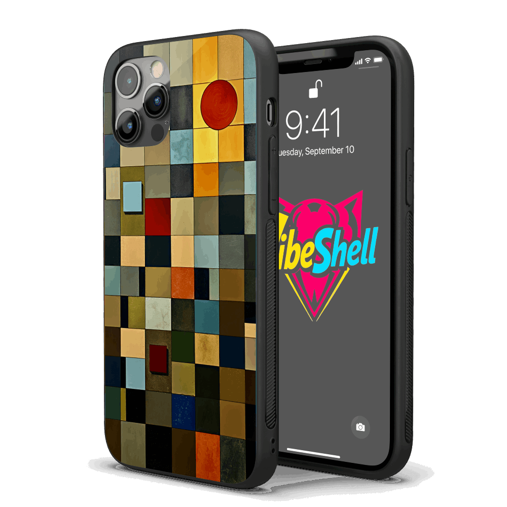 Grid Abstract iPhone Case – Stylish, Protective Case from VibeShell