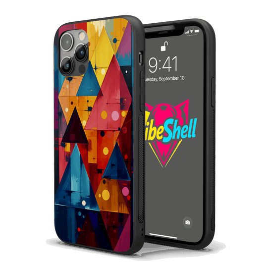 Shapes Abstract iPhone Case – Stylish, Protective Case from VibeShell