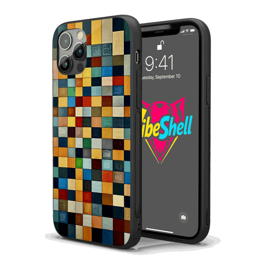 Grid Abstract iPhone Case – Stylish, Protective Case from VibeShell
