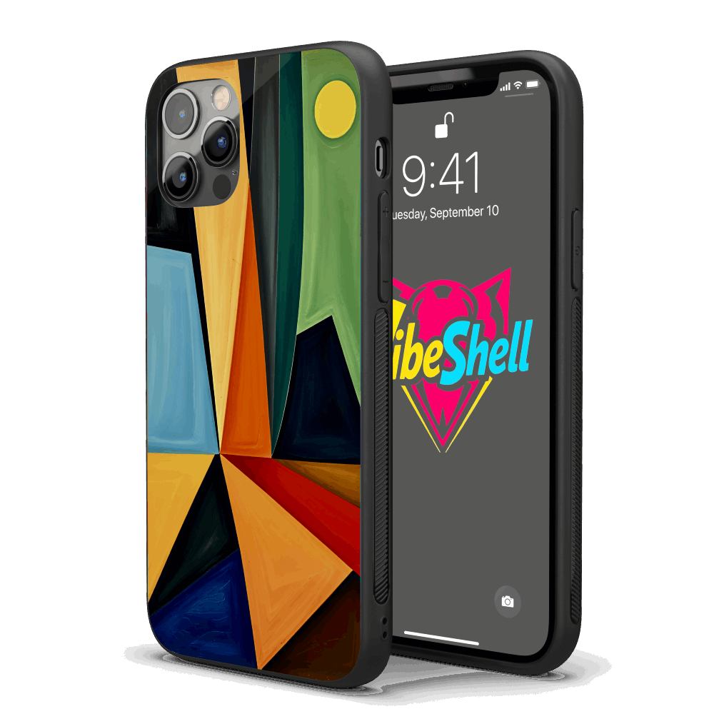 Shapes Abstract iPhone Case – Stylish, Protective Case from VibeShell