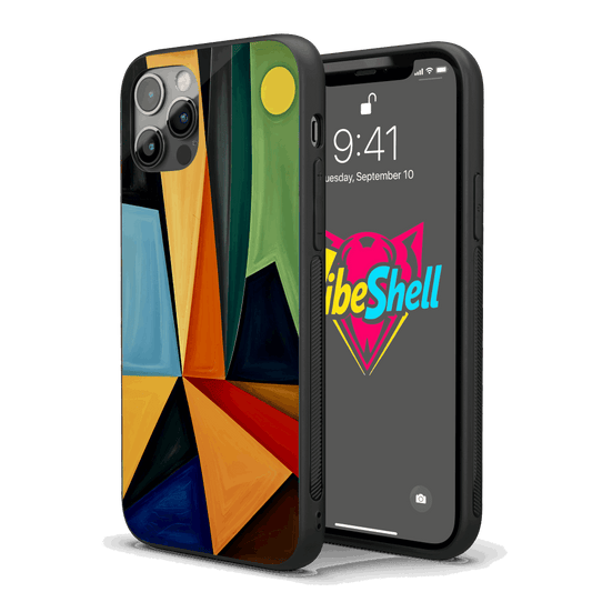 Shapes Abstract iPhone Case – Stylish, Protective Case from VibeShell