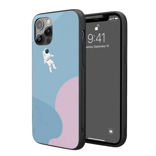 Astronaut Minimal iPhone Case – Stylish, Protective Case from VibeShell