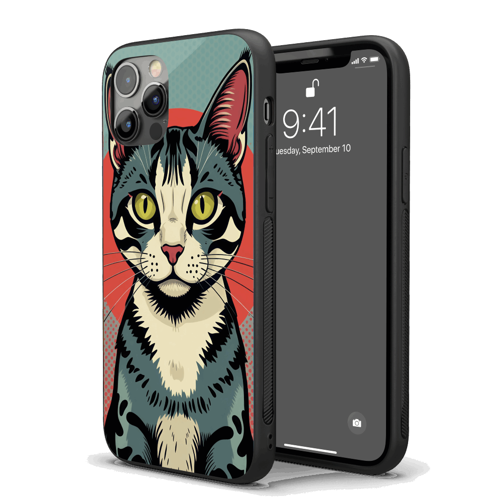 Cat Pop Art iPhone Case – Stylish, Protective Case from VibeShell