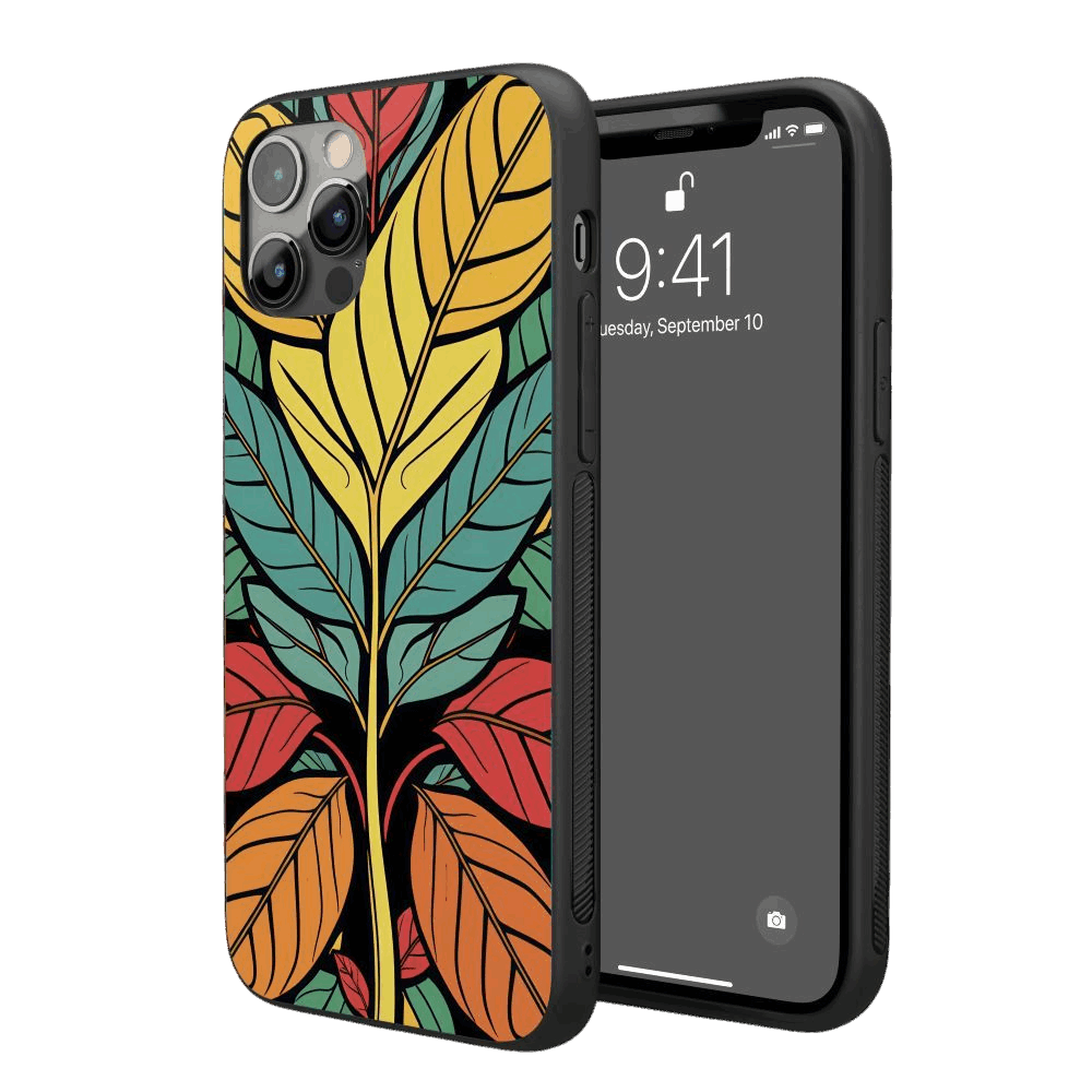 Leaf Pop Art iPhone Case – Stylish, Protective Case from VibeShell