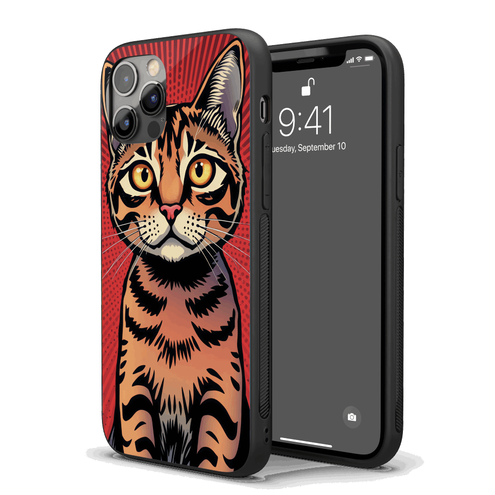 Cat Pop Art iPhone Case – Stylish, Protective Case from VibeShell