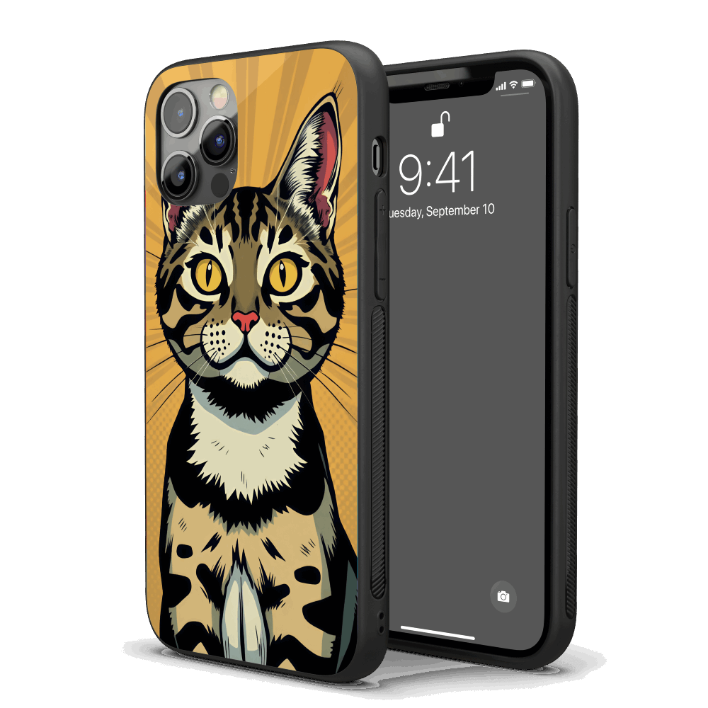 Cat Pop Art iPhone Case – Stylish, Protective Case from VibeShell