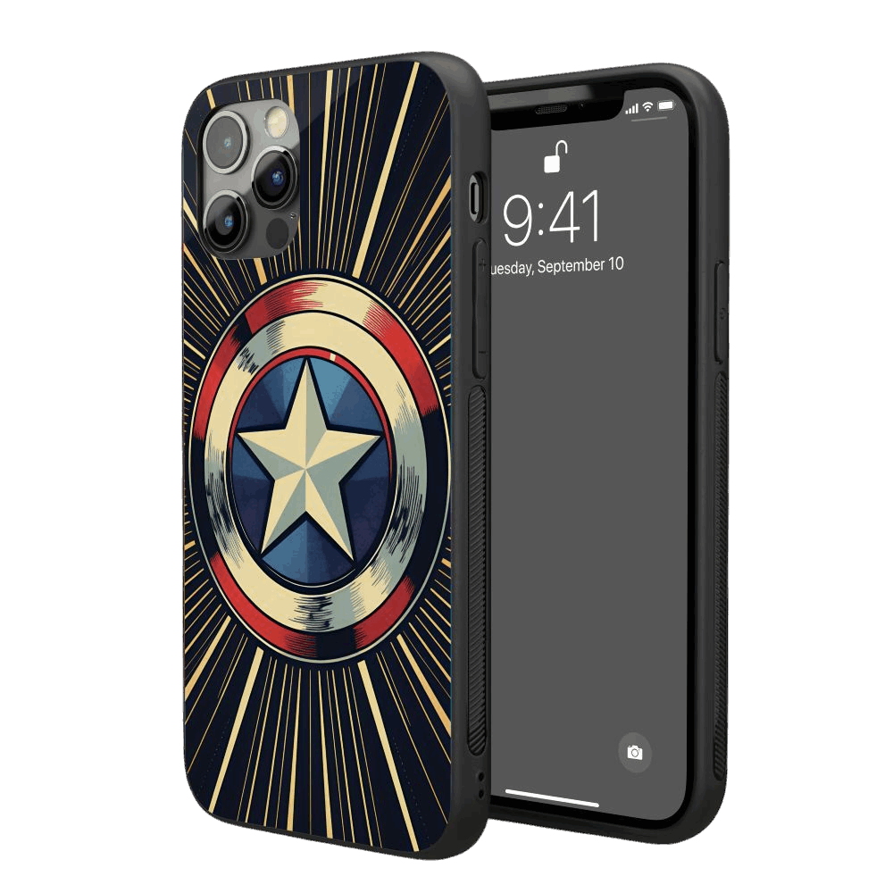 Captain America Pop Art iPhone Case – Stylish, Protective Case from VibeShell