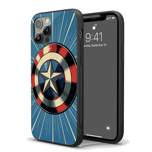 Captain America Pop Art iPhone Case – Stylish, Protective Case from VibeShell