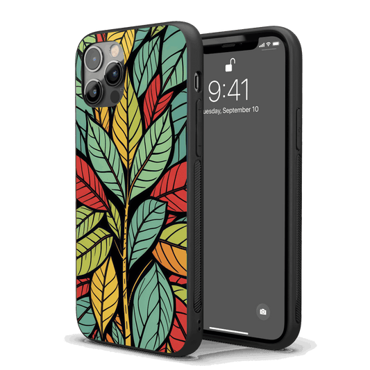 Leaf Pop Art iPhone Case – Stylish, Protective Case from VibeShell