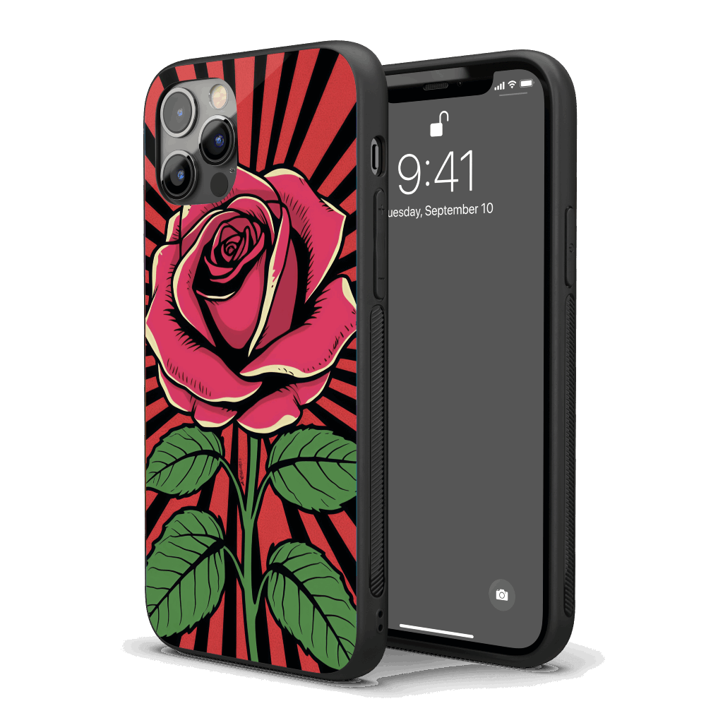 Rose Pop Art iPhone Case – Stylish, Protective Case from VibeShell