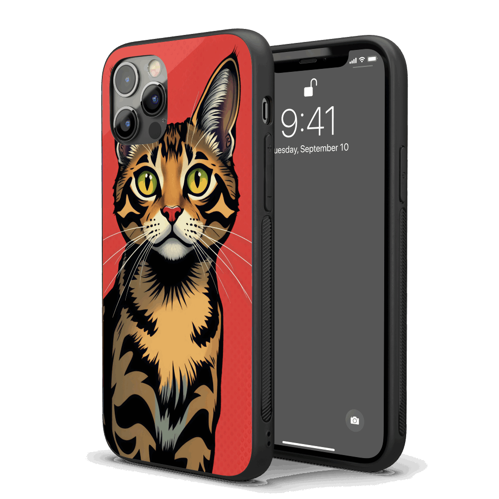 Cat Pop Art iPhone Case – Stylish, Protective Case from VibeShell