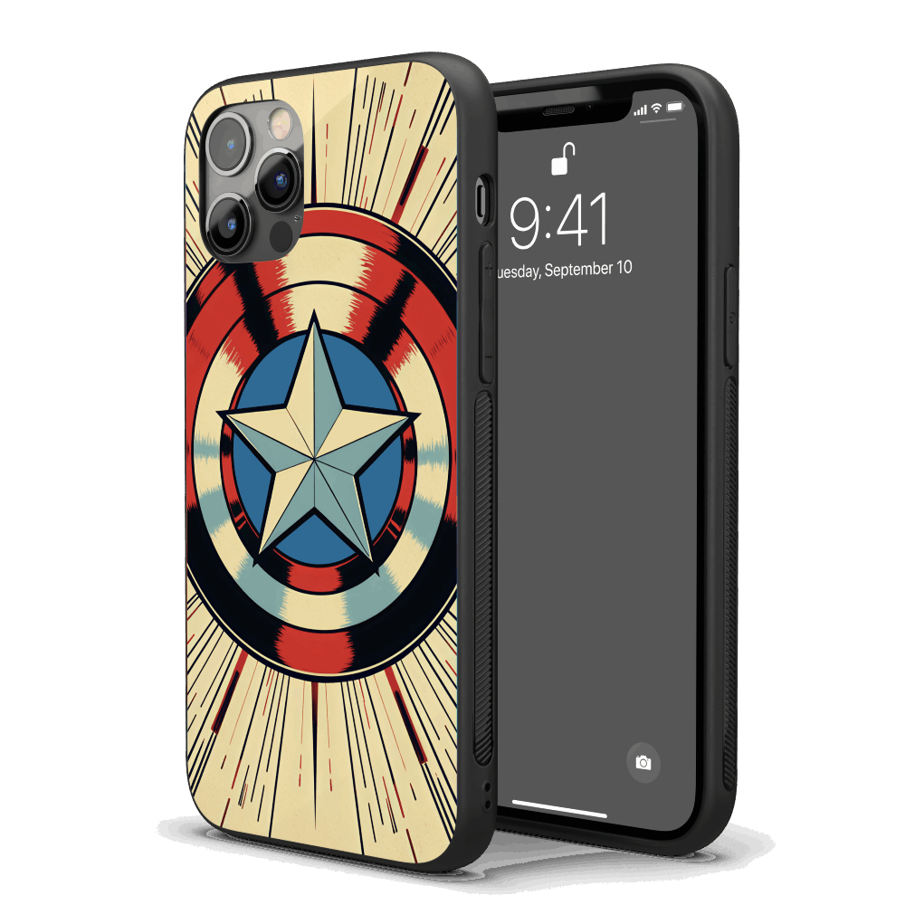 Captain America Pop Art iPhone Case – Stylish, Protective Case from VibeShell