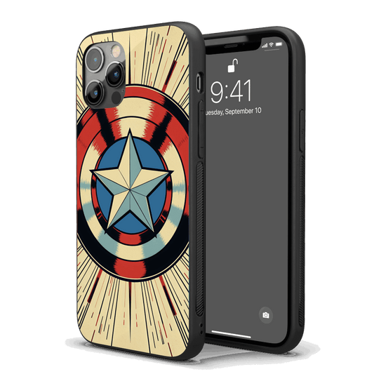 Captain America Pop Art iPhone Case – Stylish, Protective Case from VibeShell
