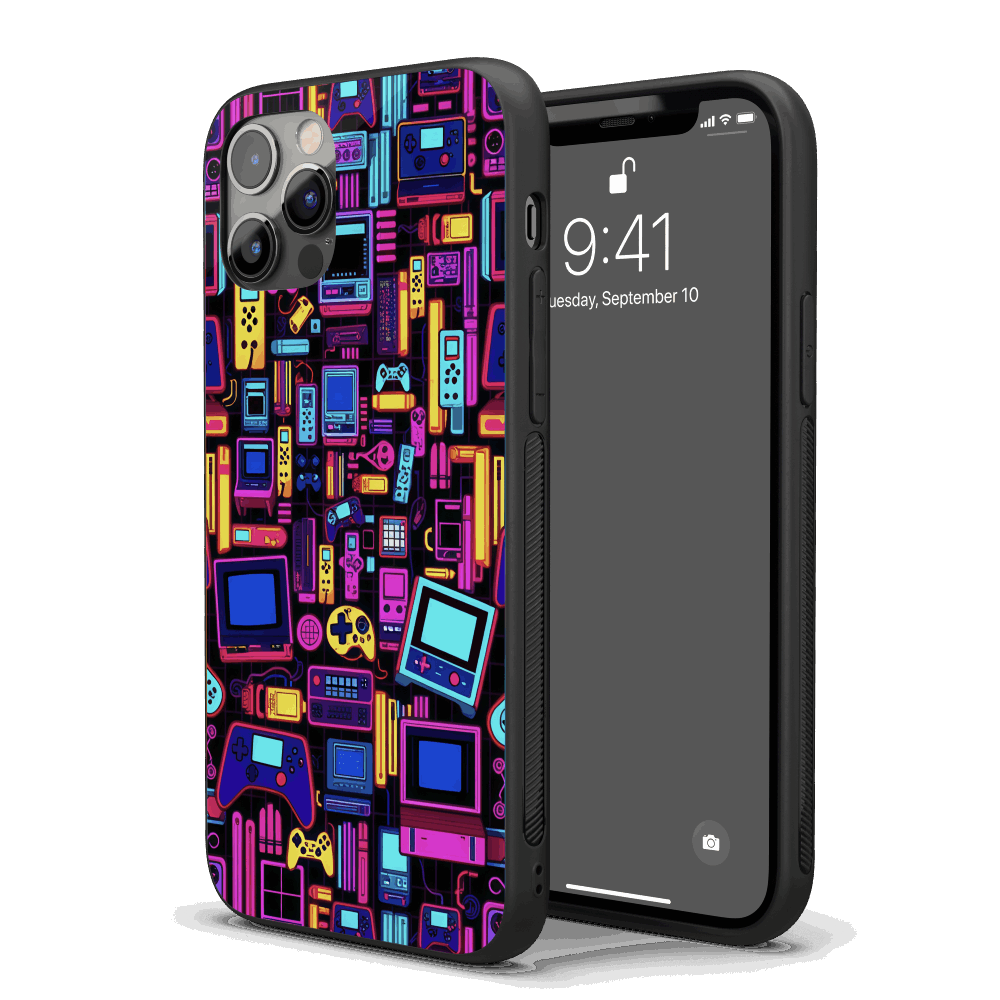 Retro Games Pop Art iPhone Case – Stylish, Protective Case from VibeShell