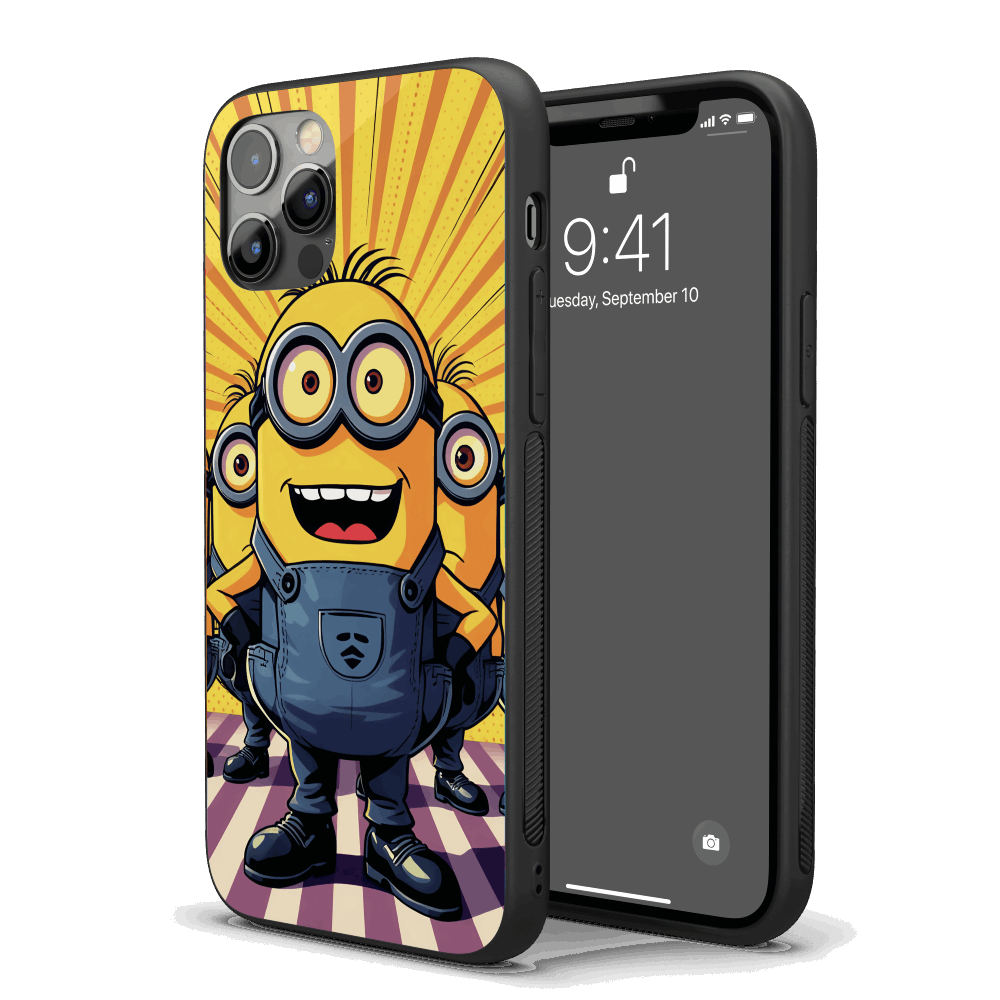 Minions Pop Art iPhone Case – Stylish, Protective Case from VibeShell