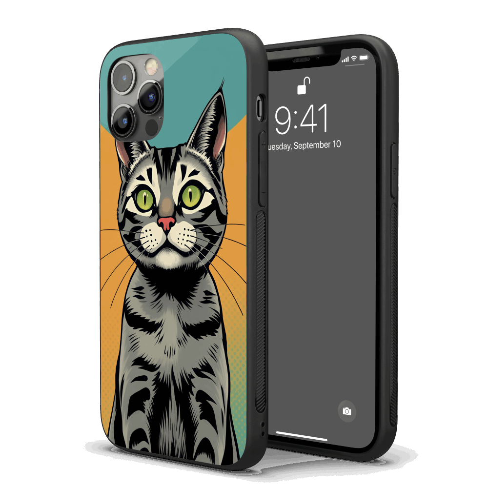 Cat Pop Art iPhone Case – Stylish, Protective Case from VibeShell