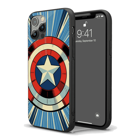 Captain America Pop Art iPhone Case – Stylish, Protective Case from VibeShell