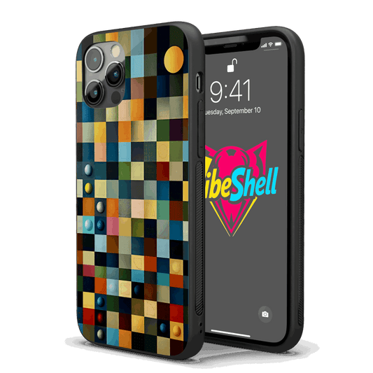 Grid Abstract iPhone Case – Stylish, Protective Case from VibeShell