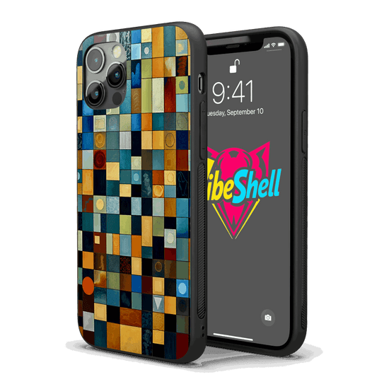 Grid Abstract iPhone Case – Stylish, Protective Case from VibeShell