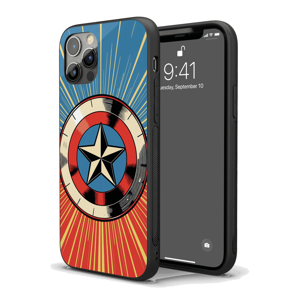 Captain America Pop Art iPhone Case – Stylish, Protective Case from VibeShell
