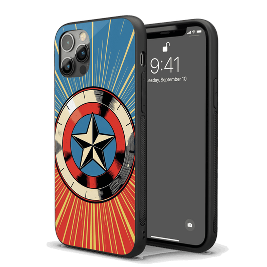 Captain America Pop Art iPhone Case – Stylish, Protective Case from VibeShell