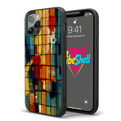 Grid Abstract iPhone Case – Stylish, Protective Case from VibeShell