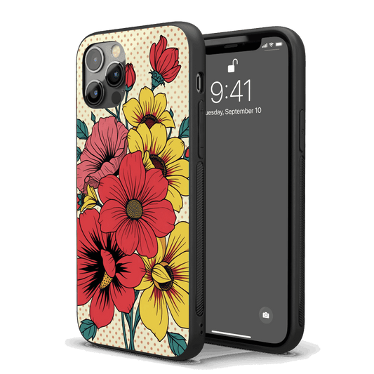 Flowers Pop Art iPhone Case – Stylish, Protective Case from VibeShell