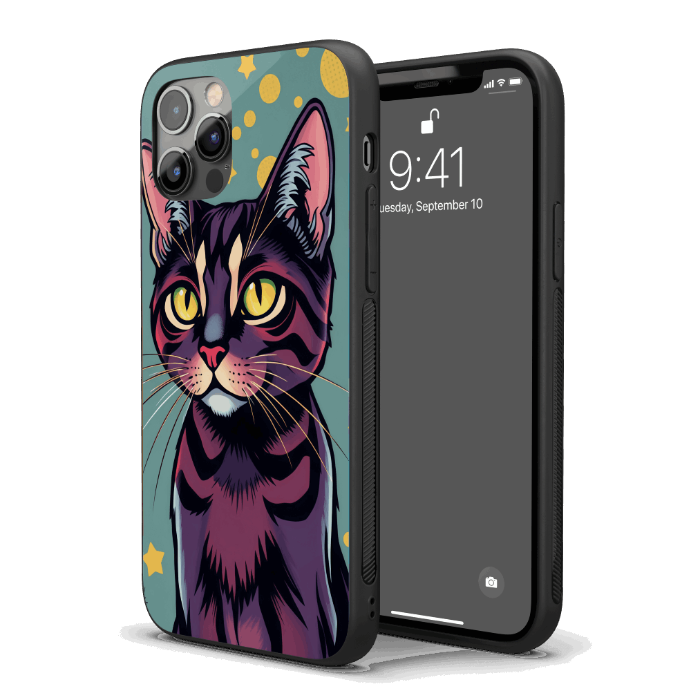 Cat Pop Art iPhone Case – Stylish, Protective Case from VibeShell